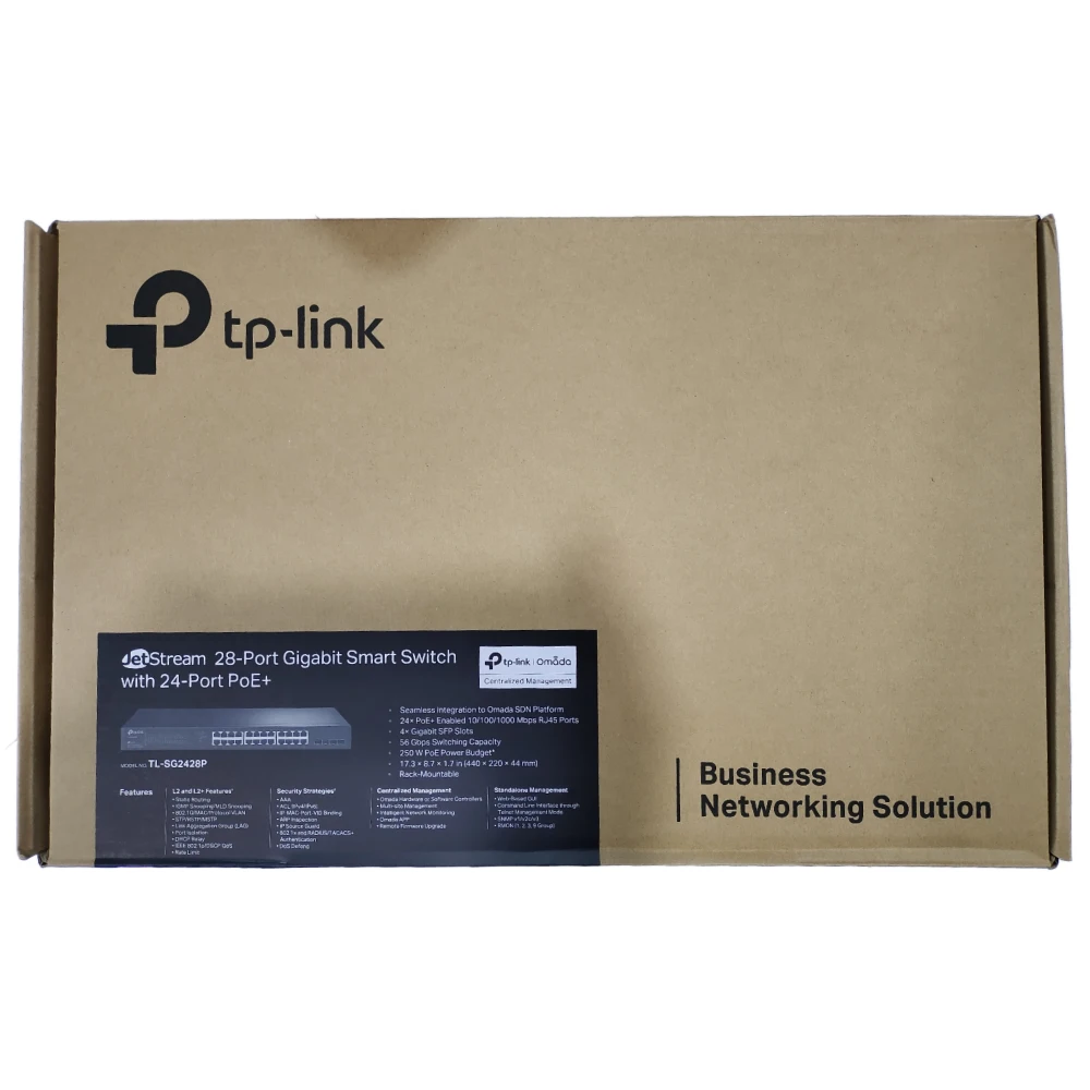 TP-Link Poe Switch 28 Port L2+ Managed (24 GE + 4 GE SFP Port) SG2428P